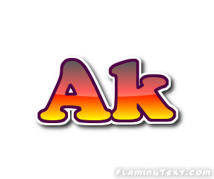 Ak Logo Free Name Design Tool From Flaming Text