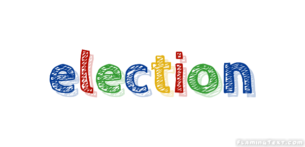 Vote word with checkmark symbol inside. Election Logo Free Logo Design Tool From Flaming Text