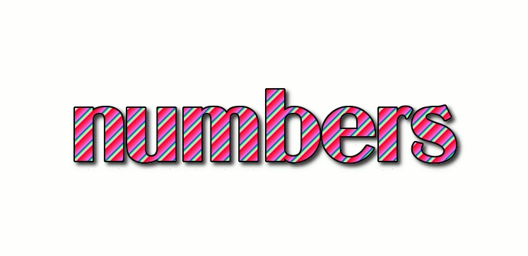 Proportional pitch font )a font in which different characters have different pitches (widths). numbers Logo | Free Logo Design Tool from Flaming Text