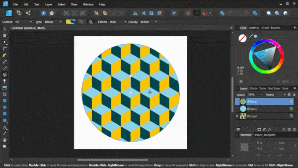 Hatching Pattern Fill Tutorial Easy Affinity Designer Time Lapse - Download Modern Gradient Texture | Retina