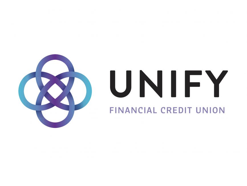 Unify financial credit union logo vector download