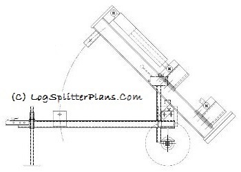 Vertical log splitter plans designed for home made fabrication