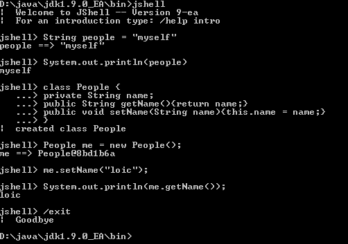 jshell the Java REPL