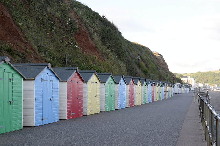 Beach huts Seaton (Devon)