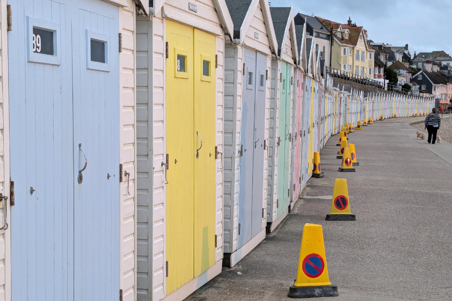 Beach huts Lyme Regis
