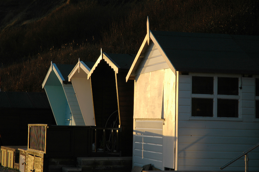 Beach huts Lyme Regis