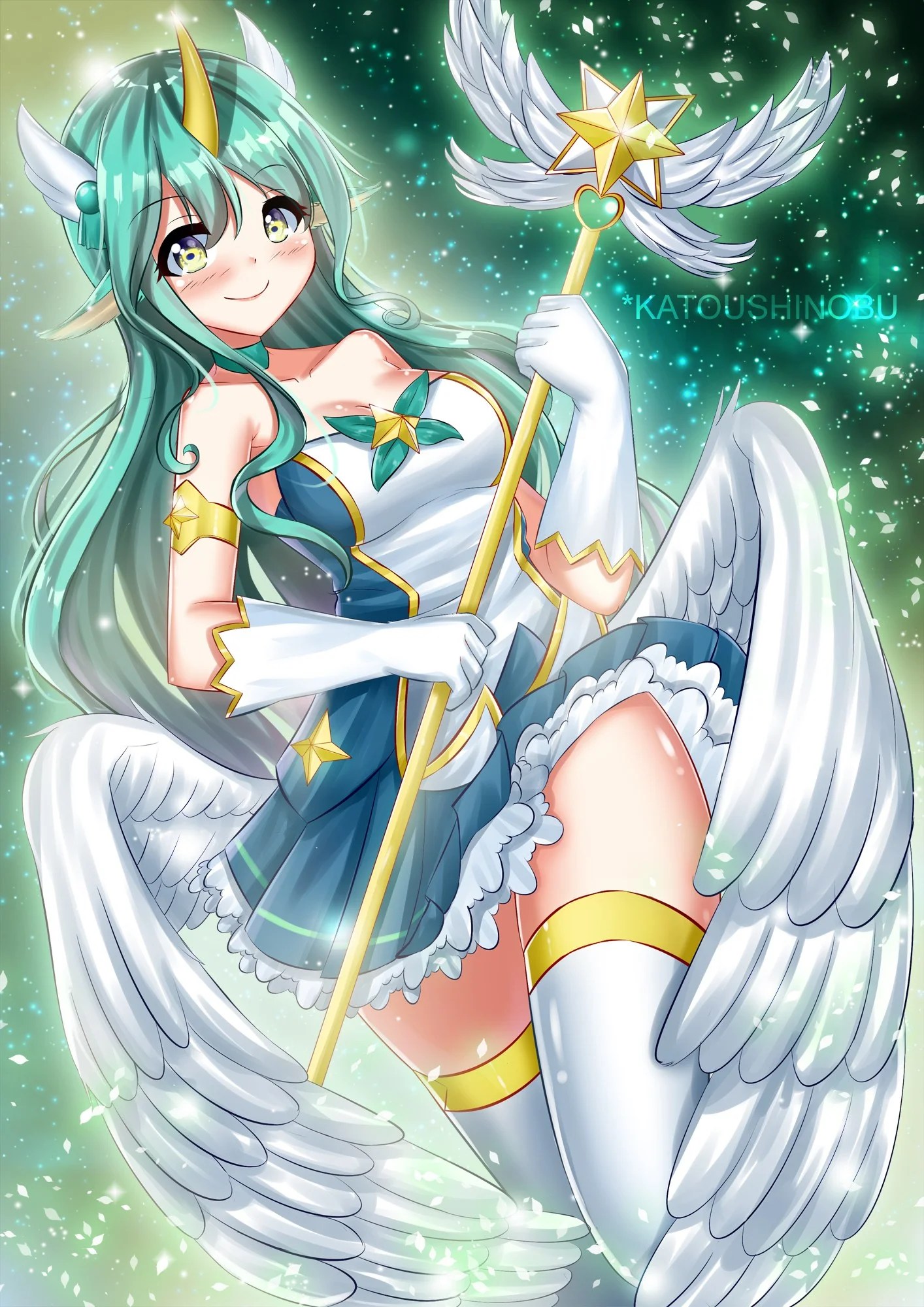 Soraka, star guardian syndra, ezreal (league of legends), star guardian ahri; Star Guardian Soraka Wallpapers Fan Arts League Of Legends Lol Stats