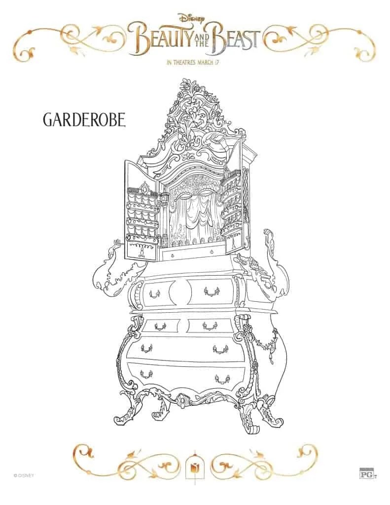 free printable beauty and the beast coloring pages lola lambchops
