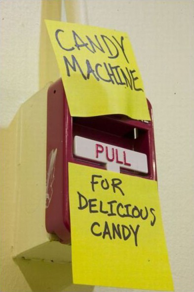 Beware of false candy machines.