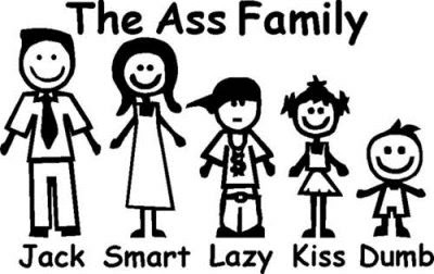 Let me introduce you to the Ass family.
