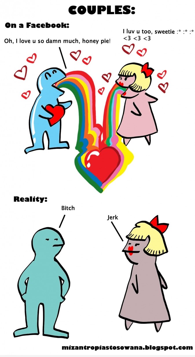 Facebook is not real life.