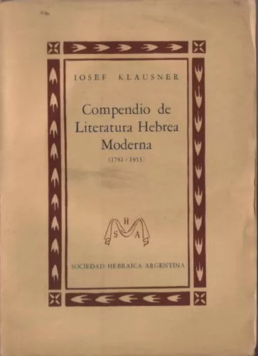 Compendio de Literatura Hebrea Moderna (1781-1953)