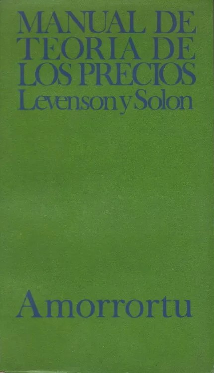 Manual de Teoría de los Precios