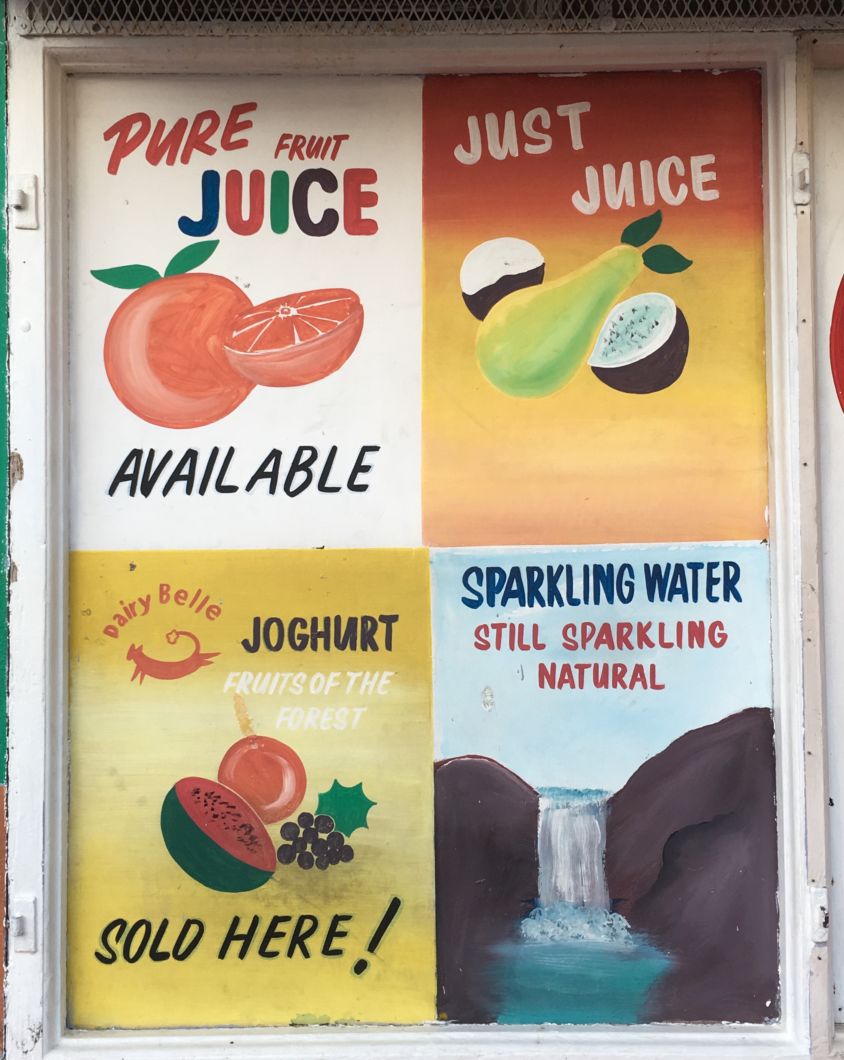 I really liked these hand painted store front signs (image 2)