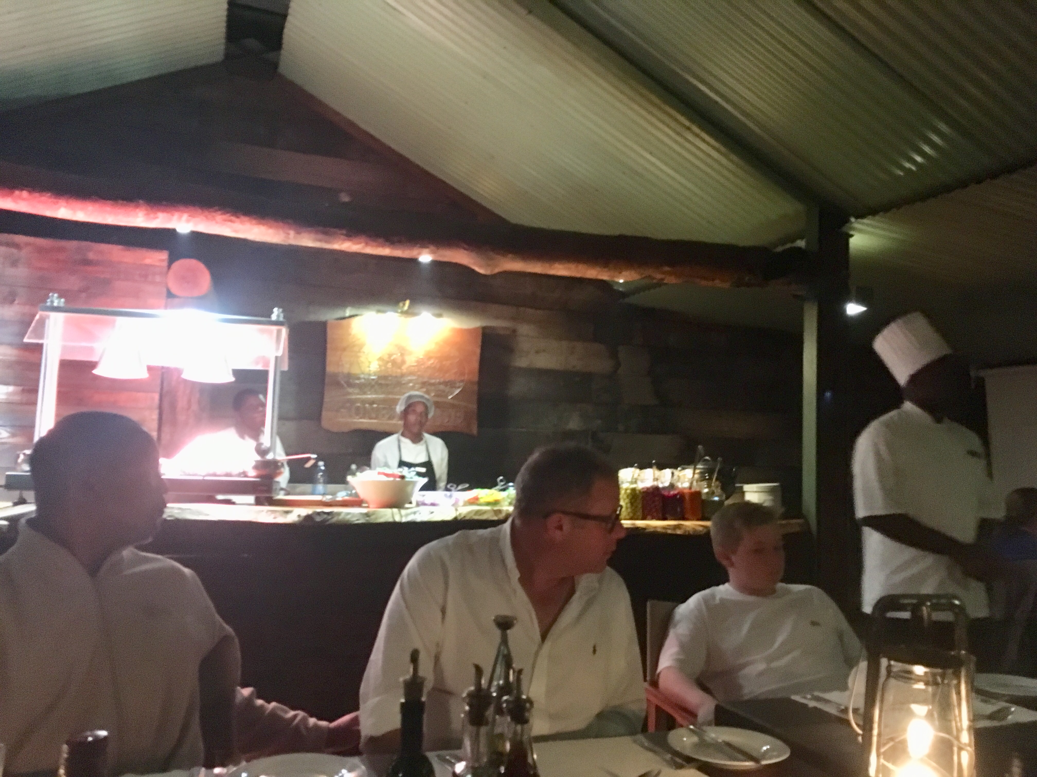 Chef sharing the dinner and dessert of the day