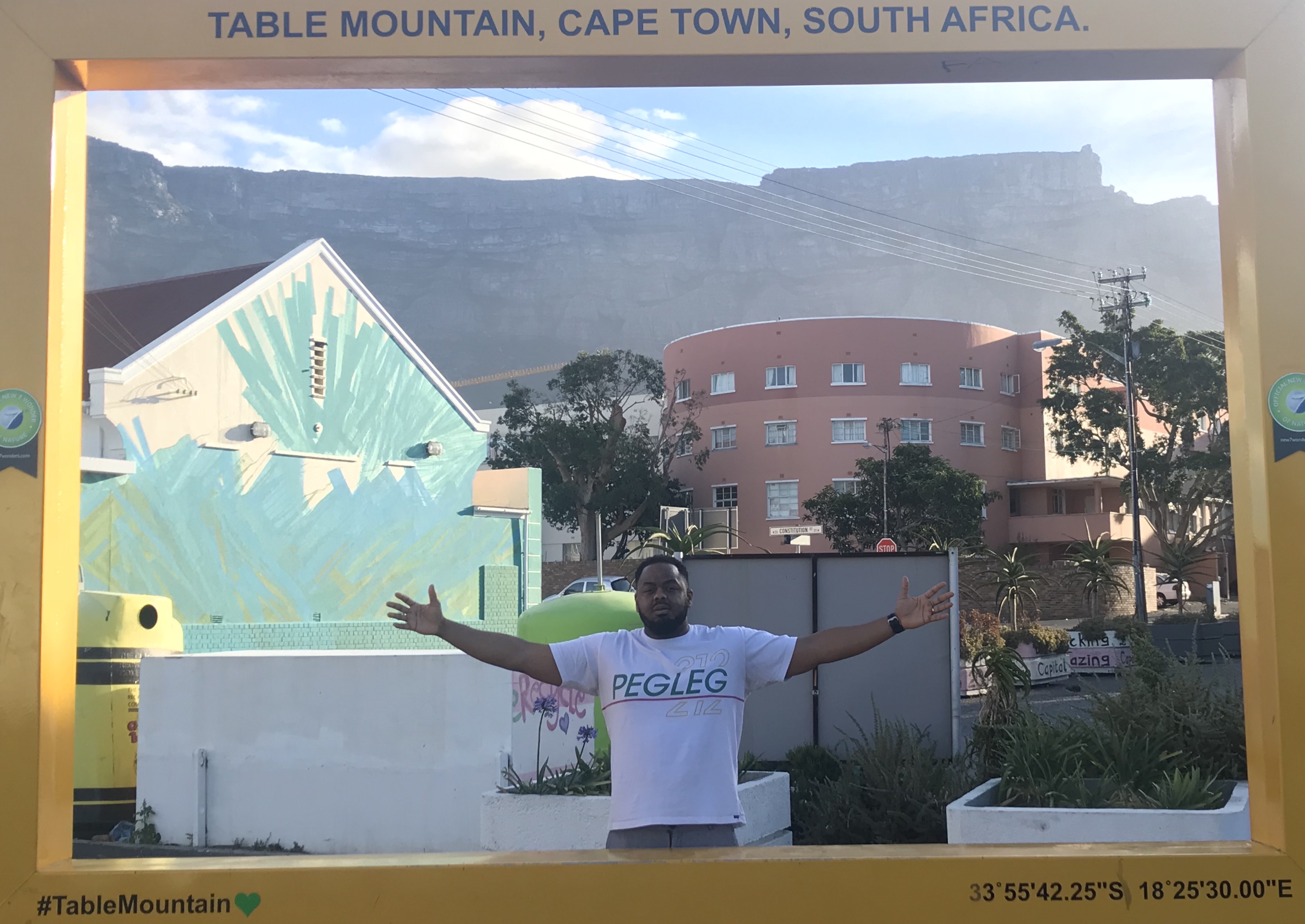 These frames were set up at some of the landmarks around Cape Town (District 6, and Robben Island are the ones I can remember)