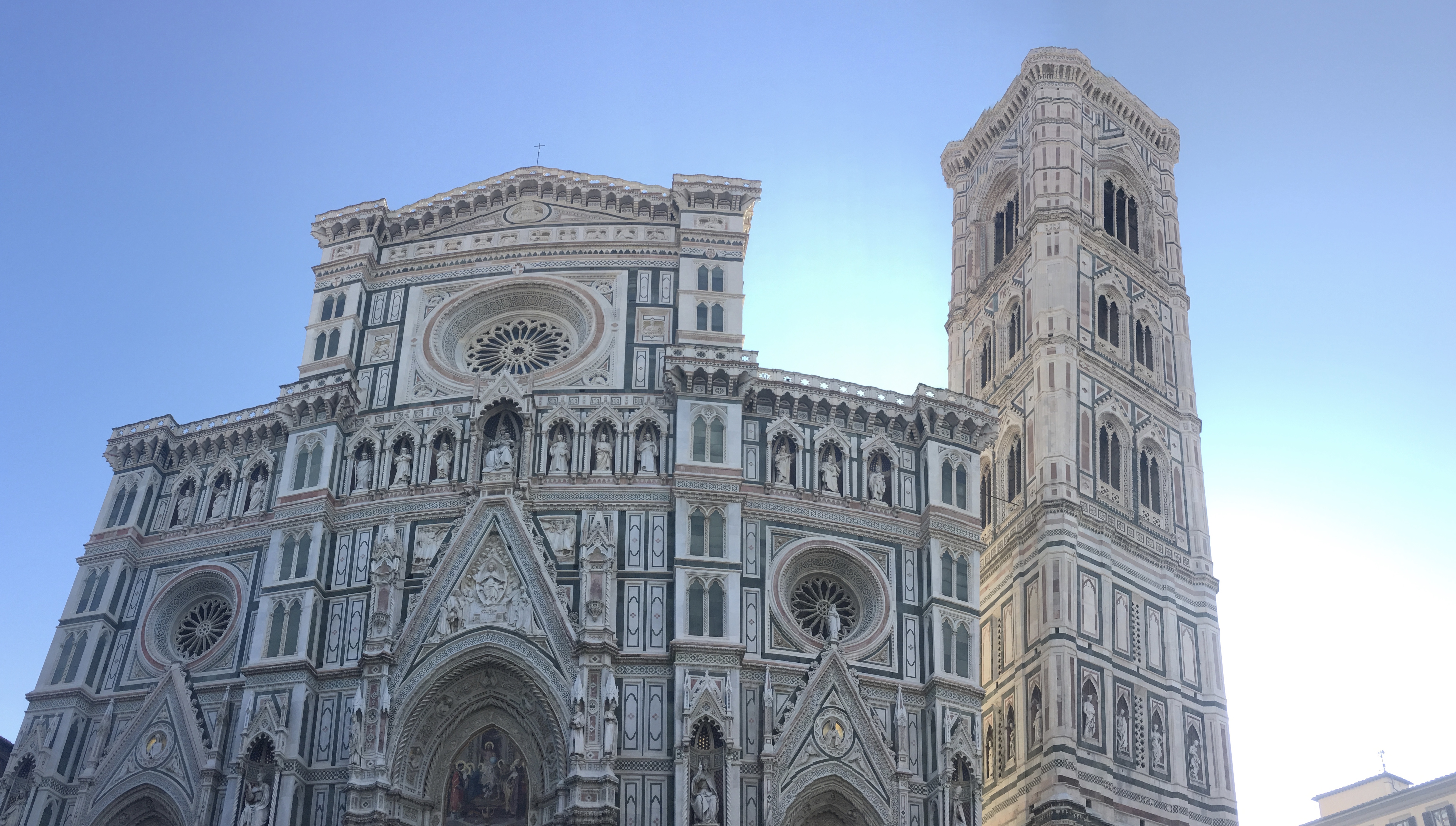 People waited hours to go to the top to see the city