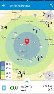 Winegard antenna pointer app