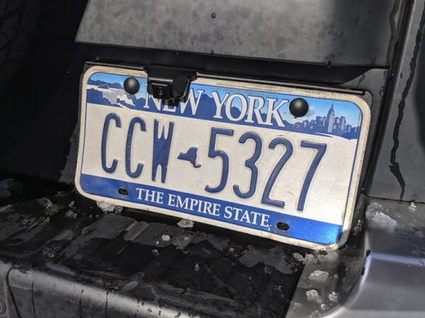LOOK-IT installed around a license plate