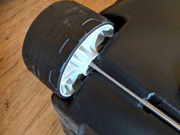 Wheel and axle close-up