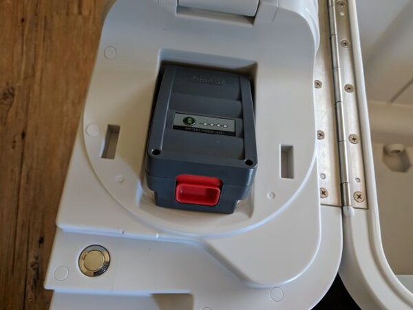 20-volt battery installed