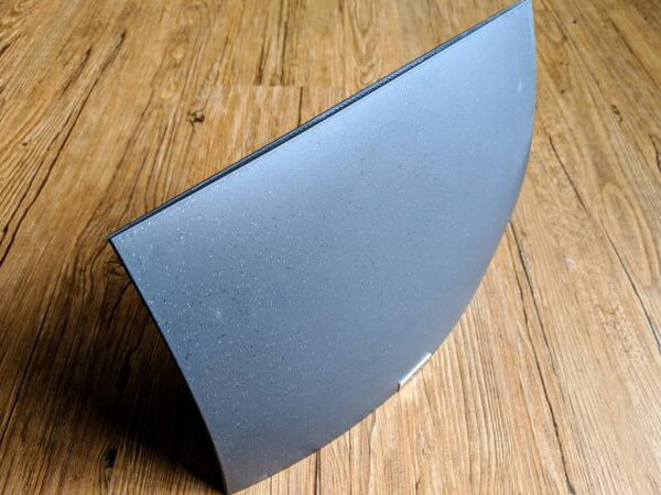 Side view of the curved Mohu AirWave Basic antenna