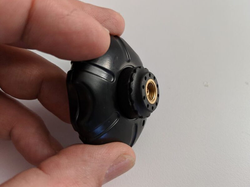 The sensor fits into the tool for tightening during installation.