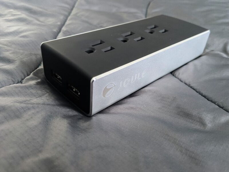 The side profile shows the etched Joule branding and angled aluminum housing.