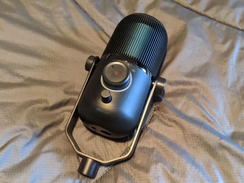 The Talk on its swivel stand, unlit, showing the full profile.