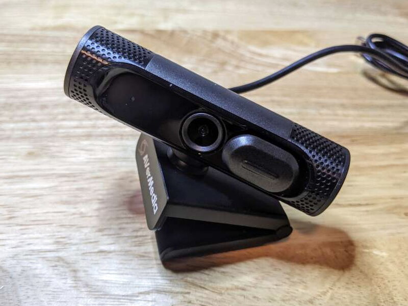 The rotating mount lets the webcam swivel after it is clipped in place.