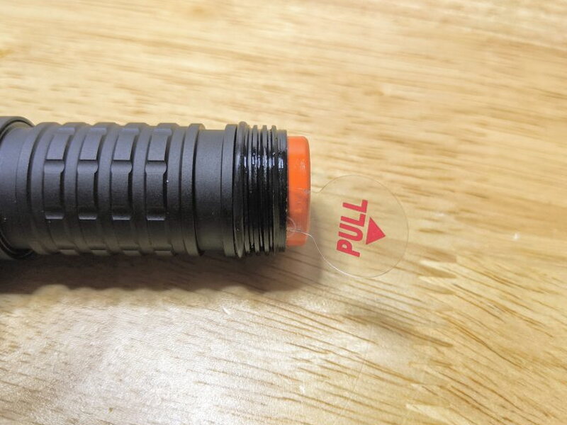 The shipping tab must be removed from the battery compartment before use.