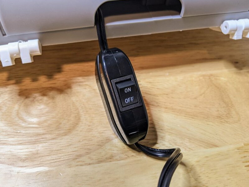 Inline on and off switch on the AstroAI power cord.