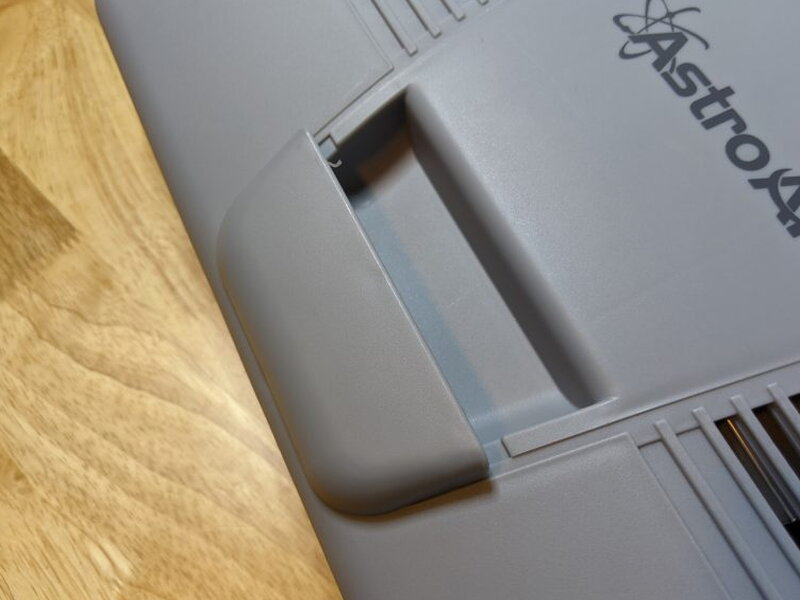 Built-in opening handle molded into the cooler lid.