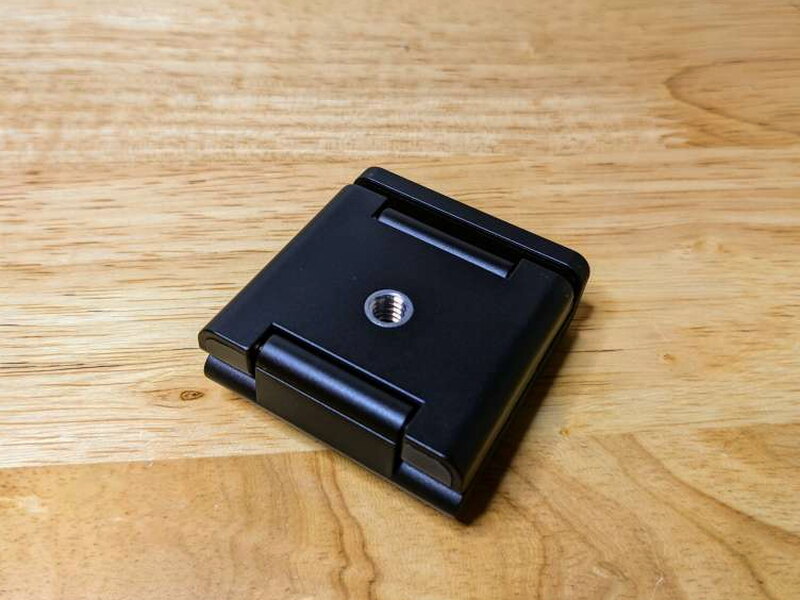 The underside of the mount includes the tripod socket.