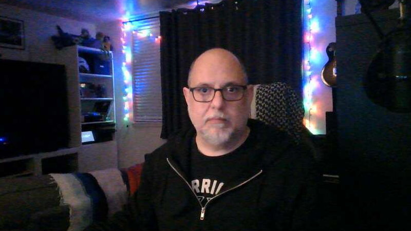 A baseline image captured with the internal webcam on a 2017 Razor laptop.