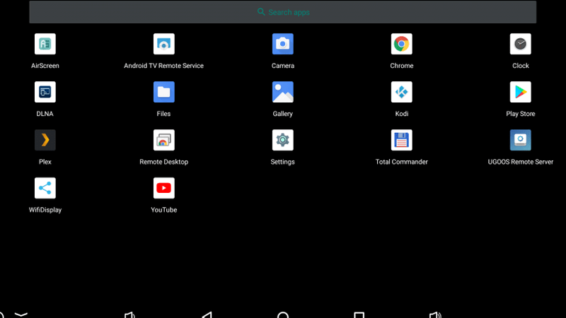UT8 Pro app drawer
