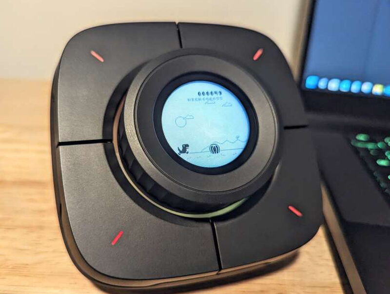 The built-in copy of the Google Chrome Dino Jump game. It’s neat, I suppose, but honestly, with so many other ways to play games right there, there’s no reason to play one on a desktop controller.