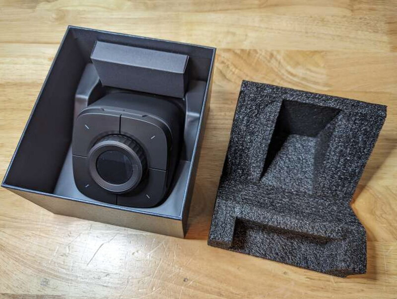 Custom-molded plastic and foam inserts hug the Colo Play tightly to keep it safe in transit.