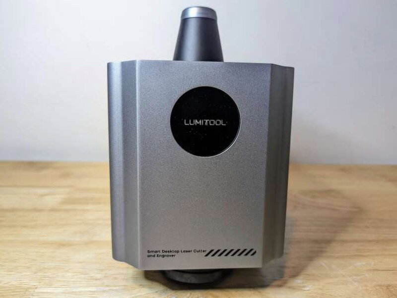 The face of the unit: a couple of heat vents and a LumiTool logo that lights up once it has power.