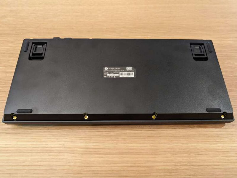 Underside of the Keychron V1 Max keyboard
