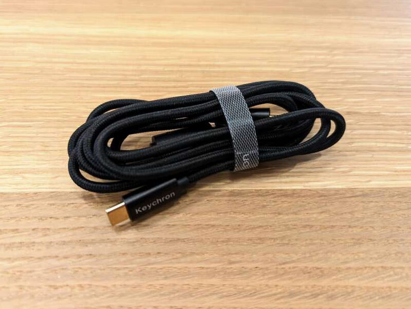 Braided USB-C cable for the Keychron V1 Max