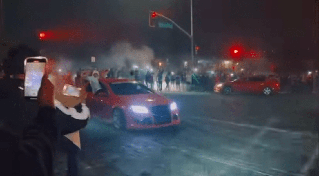 Street Takeover Turns Violent in Long Beach, Raising Questions About Enforcement
