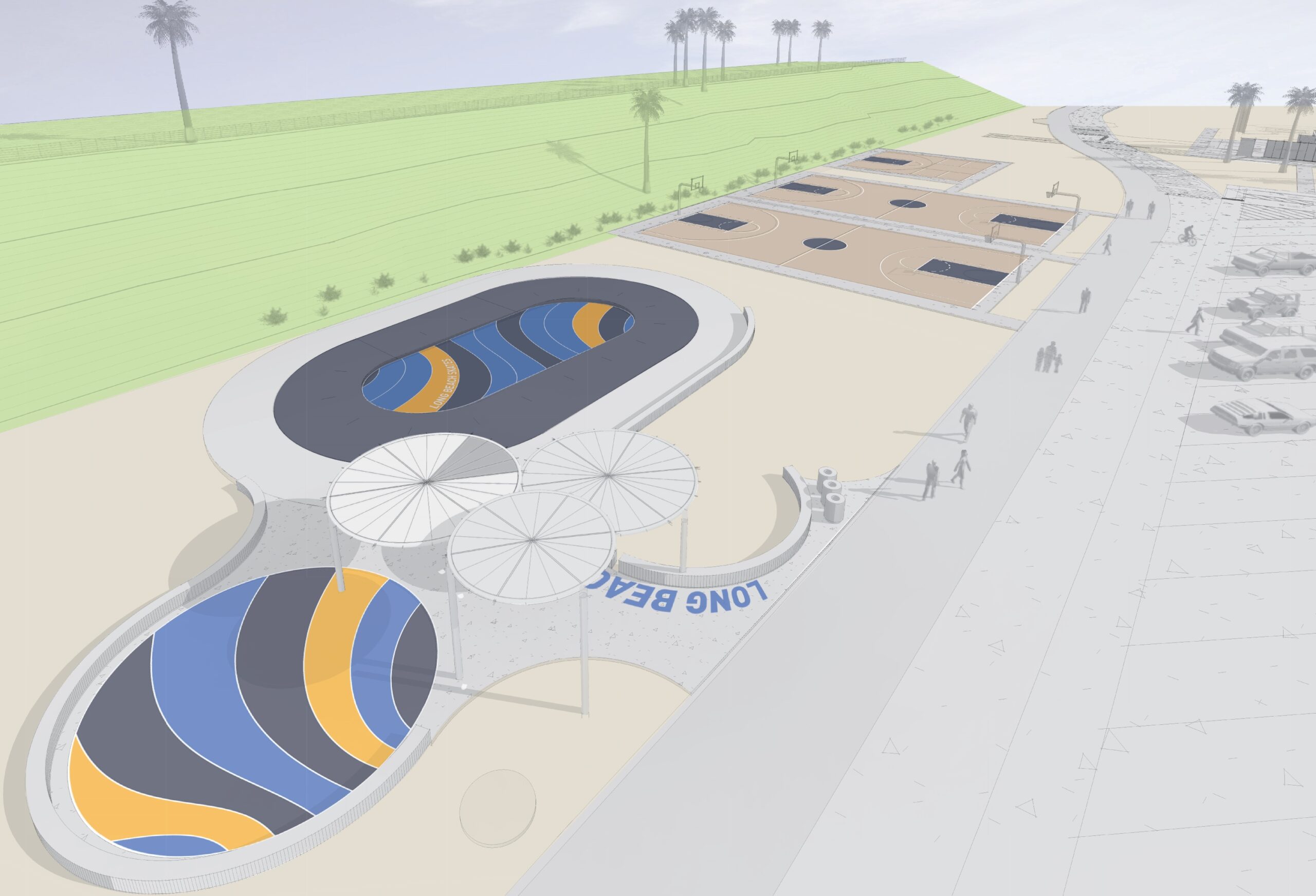 Million Dollar Beach Skating Rink Opens in Long Beach After Months of Delays