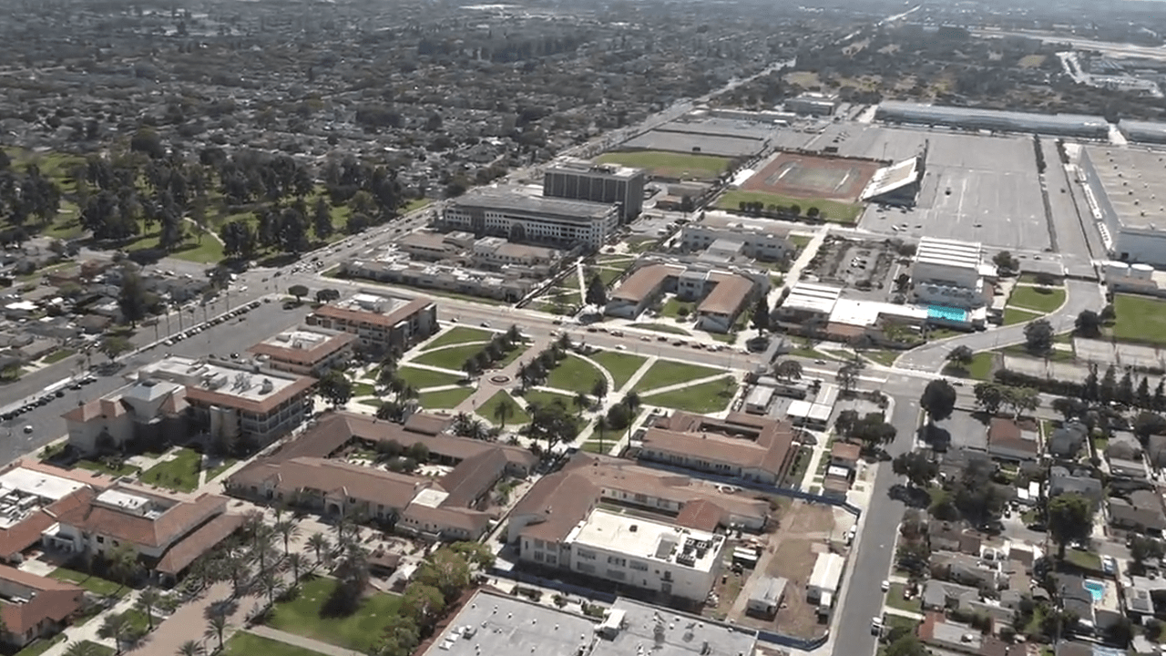 We flyover LBCC with Board of Trustees President Vivian Malauulu
