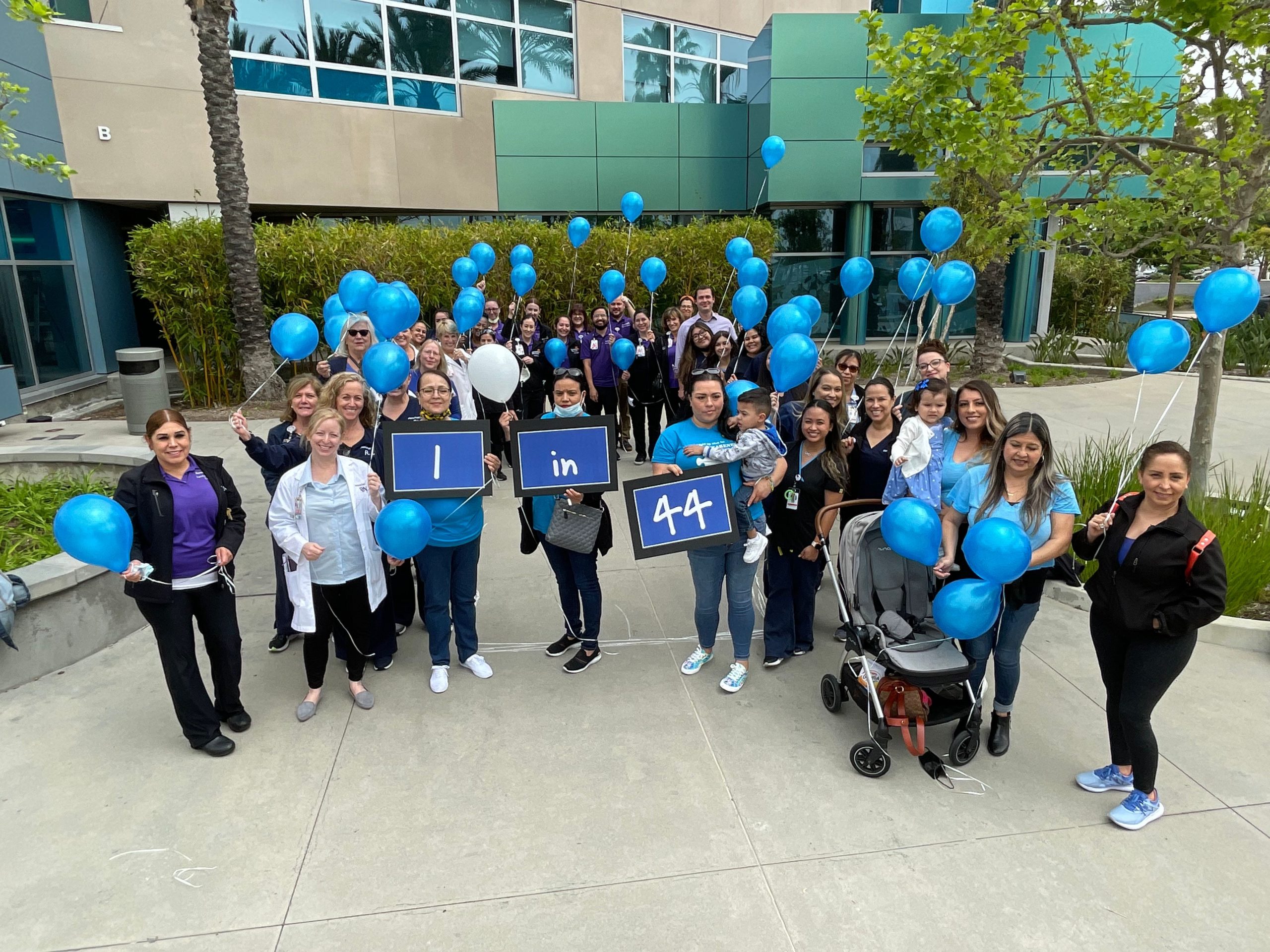 MemorialCare Miller Children’s & Women’s Hospital Long Beach “Light It Up Blue” in Honor of Autism Awareness Day on April 2