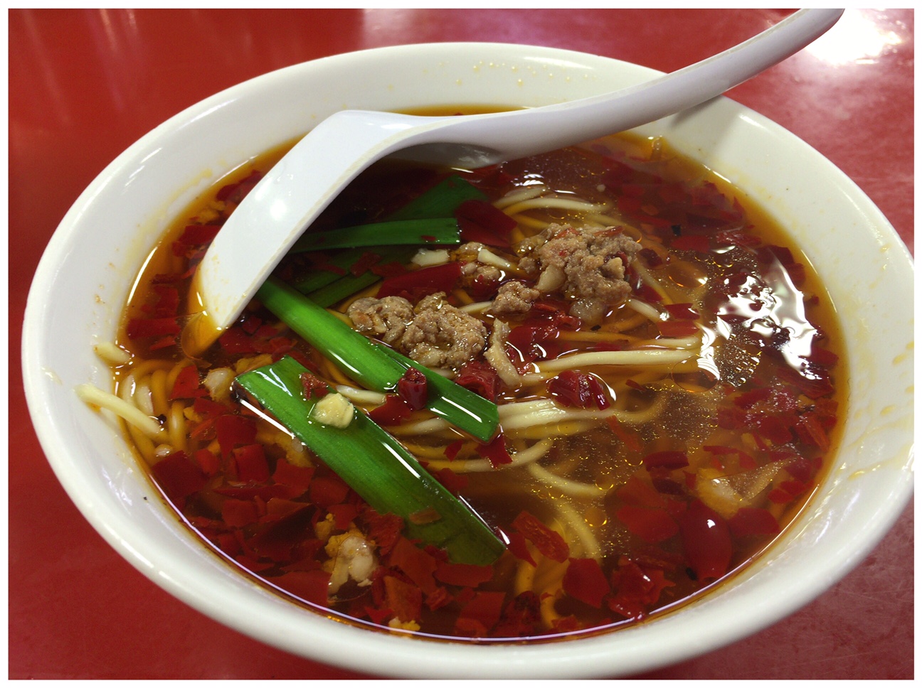 名古屋 味仙 矢場店 台湾ラーメン long slim hot