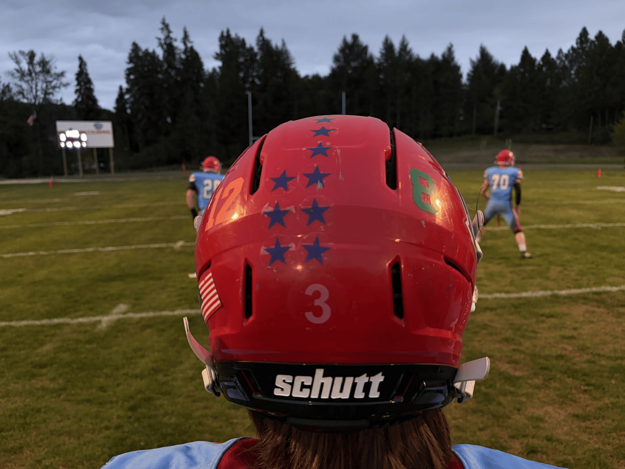 Luke Storie Crow football Oct. 9, 2026