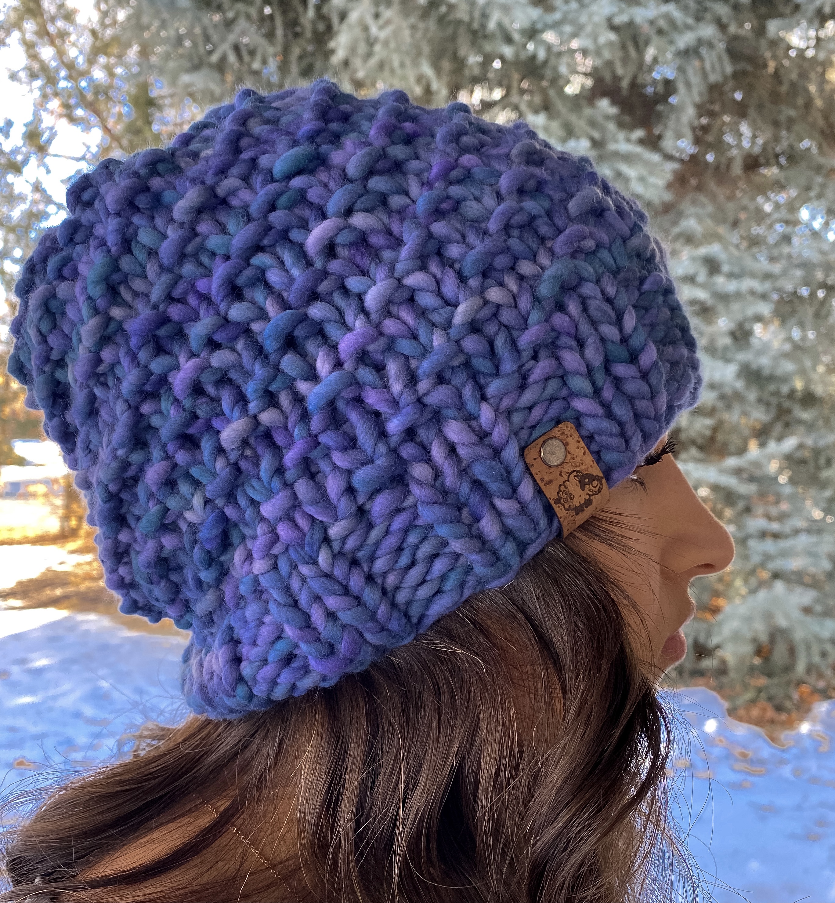 Spiral Beanie – LOOM KNIT