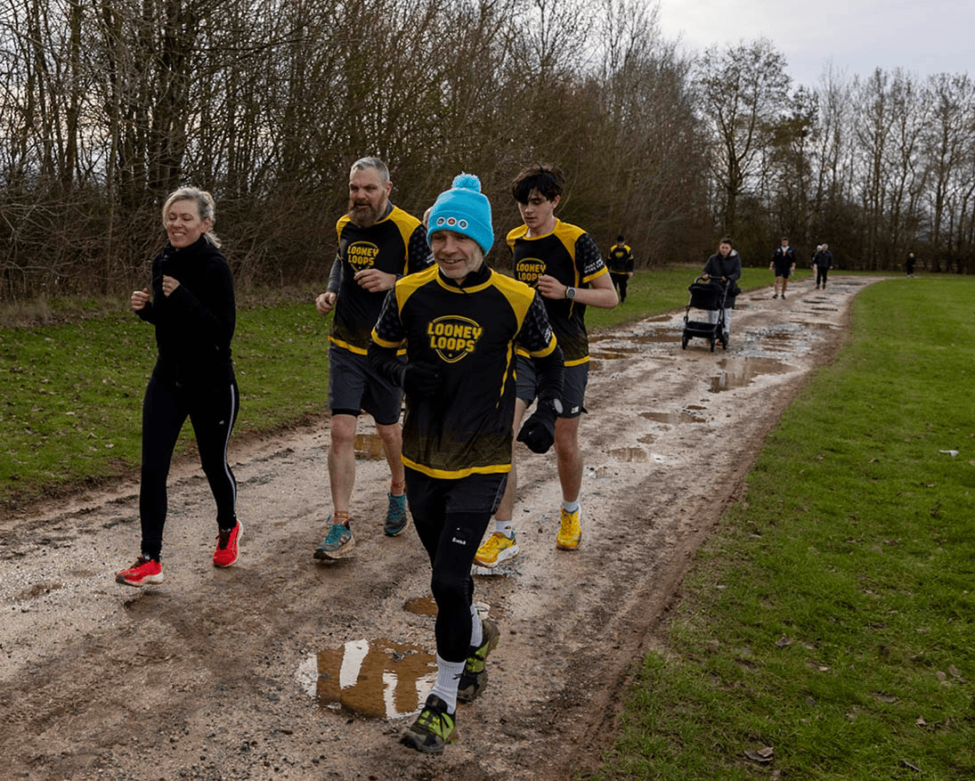 Looney Loop runners at Banbury Rugby Club