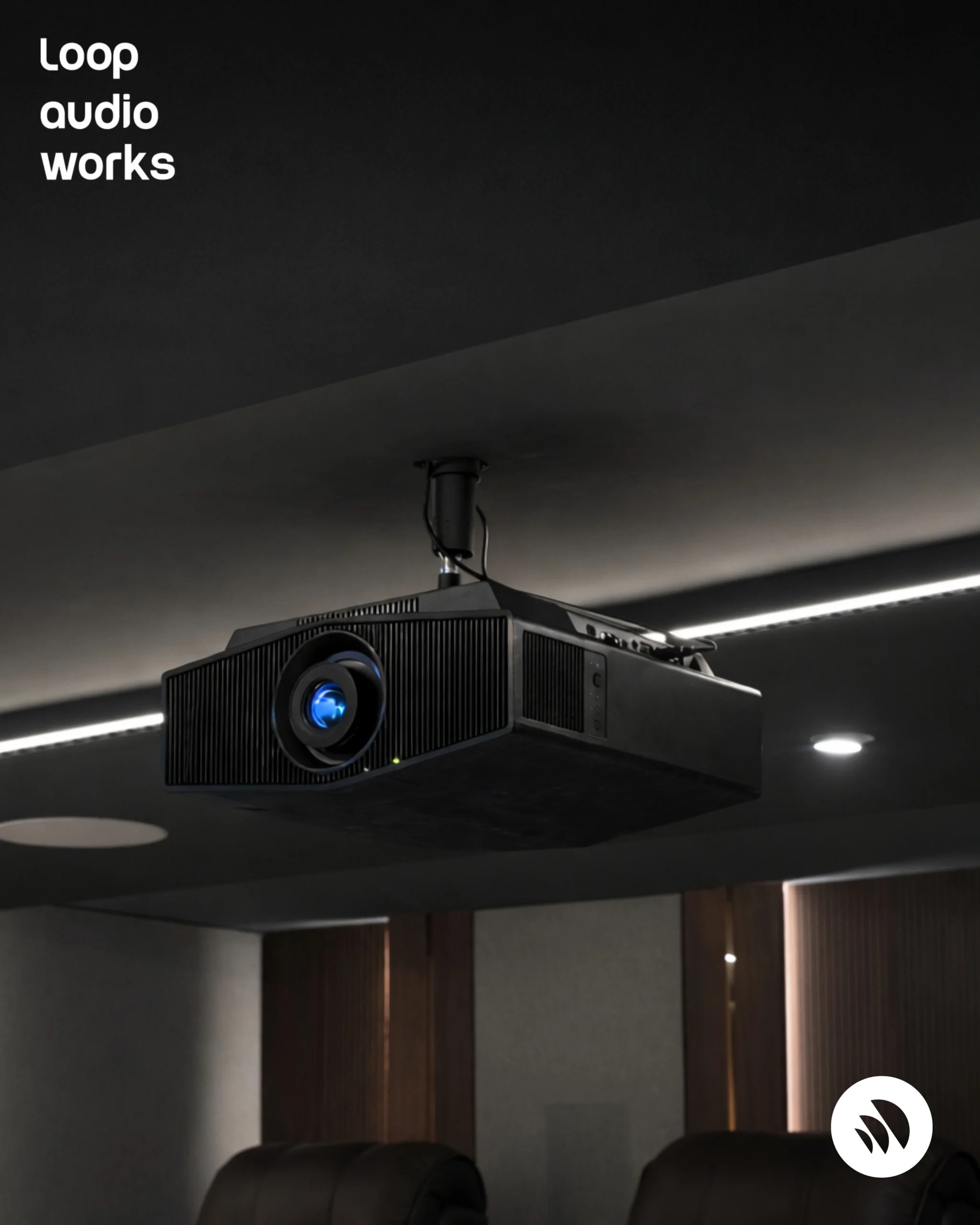 Sony VPL-XW5000ES 4K HDR laser home cinema projector used in premium home theatre installation by Loop Audio Works